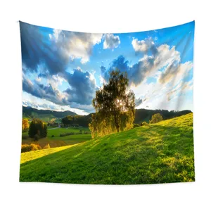 Beautiful landscape tapestry wall hanging for home decor nature scenery art fabric backdrop