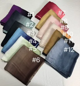 Verloop modal hijab sjaal lang zacht lichtgewicht moslim hoofddoek voor vrouwen stijl