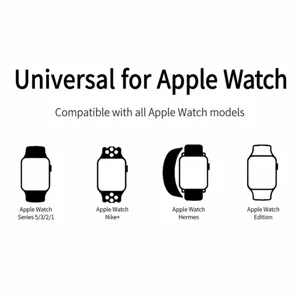 Supporto caricabatterie PC portatile per Apple Watch, base di ricarica da scrivania.
