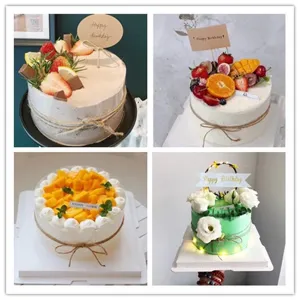 DIY jute twine for cake decoration, rustic natural hemp rope for craft and gift wrapping.