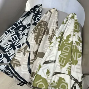 Fashion silk twill printed small scarf women stylish thin headscarf neckerchiefs