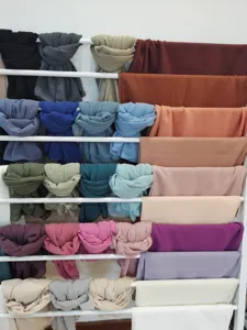 Solid color chiffon hijab scarf lightweight breathable summer sun protection long shawl wrap