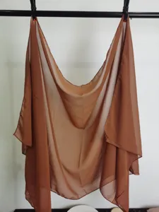 Solid color chiffon scarf and shawl for women, lightweight and elegant for all seasons.