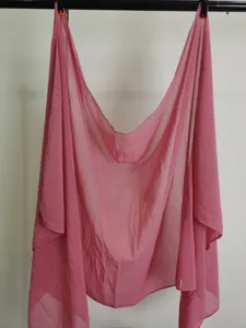 Solid color chiffon scarf and lightweight fashion shawl for women daily wear and travel.
