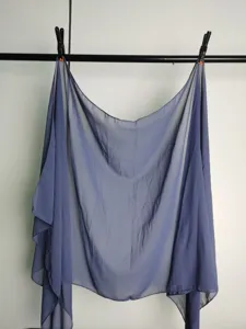 Solid color chiffon scarf lightweight shawl for women summer sun protection beach wrap.