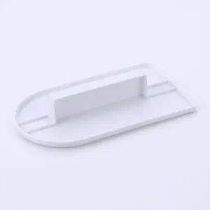 Alisador de tartas de plástico blanco, espátula para fondant, vista de detalle 14.5cm