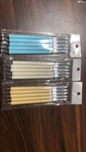 Set of 5 silicone tip dotting carving pens for pottery clay sculpting and nail art crafts.
