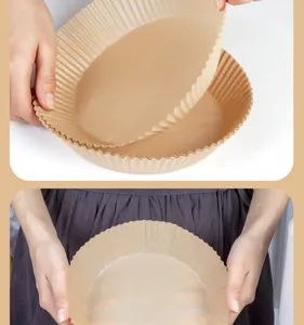 Disposable parchment paper liners for air fryer baking, heat resistant non stick baking paper
