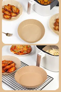 Air fryer parchment paper disposable liners round non-stick baking paper for roasting cooking