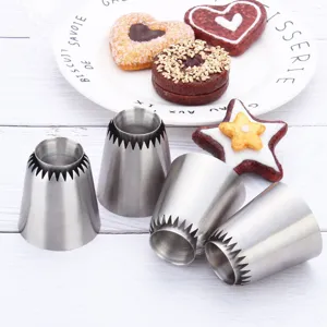 Edelstahl Spritzbeutel-Tüllen Nahtlose Einteilige Formgebung Kuchen Creme Dekoration Düse Keks Backwerkzeug Küchenzubehör