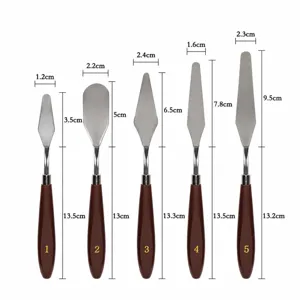 Set di 5 spatole per dolci coltello da pasticceria in acciaio inossidabile
