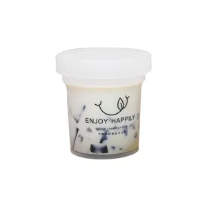 Bicchiere da dessert in plastica con coperchio per yogurt pudding e gelato, vista principale.