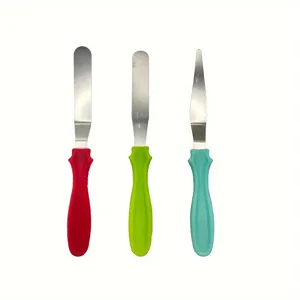 Set Spatola per Torta in Acciaio Inossidabile Raschietto per Crema Burro Strumenti da Forno Cucina Pasticceria Spatola Decorativa per Casa