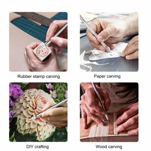 Aluminium alloy craft knife precision pen cutter tool for rubber stamp paper cutting DIY carving