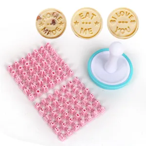 DIY Letter En Cijfer Koekjes Stempel Vorm Plastic Koekjessnijder Bakgereedschap Voor Keuken Decoratie