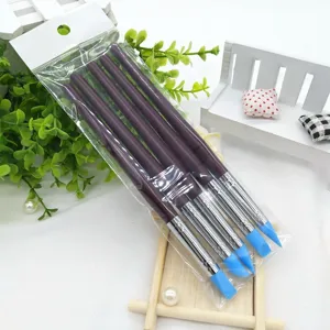 5-piece soft silicone tip pottery sculpting pen set for clay, nail art, and DIY fondant crafts.