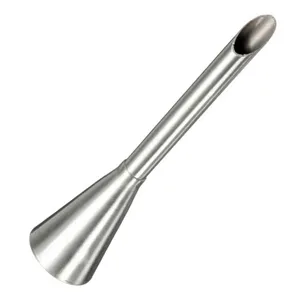 Stainless steel puff pastry filling nozzle cream piping tip for cake baking tool.