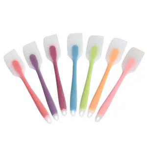 Set di spatole in silicone senza giunte raschietto colorato per dolci utensili 7pz