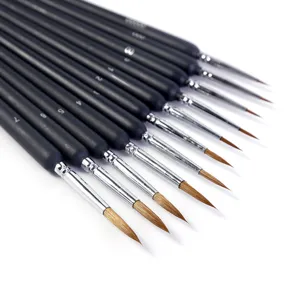 Professionelles Detail Pinsel Set, feine Wolfshaar Hakenlinien Pinsel für Künstler Malerei.