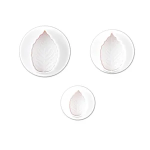 3pcs rose leaf plunger cutters fondant cookie mold baking DIY cake decorating tool set