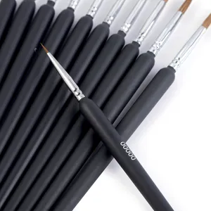 Professionelles Wolfshaar Detail Pinsel Set mit feiner Spitze zum Malen und Zeichnen.