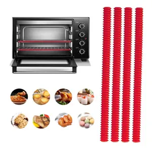 Stisce isolanti termiche per griglia forno in silicone protezione antiscottatura microonde 4pz