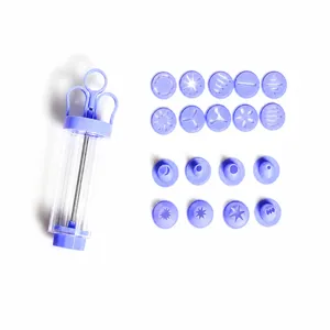 DIY Kekspresse Set mit 10 Scheiben und 8 Spritzbeutelspitzen Multifunktionale Backwerkzeuge
