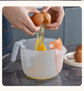 1L Messbecher aus Plastik mit Eiertrenner und Skala für professionelles Backen in Küche
