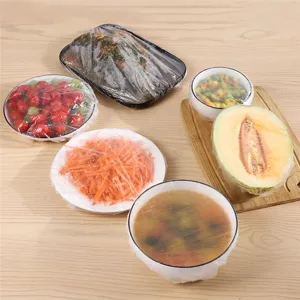 Couvercles alimentaires en plastique elastique jetable pour bols et assiettes, film frais.