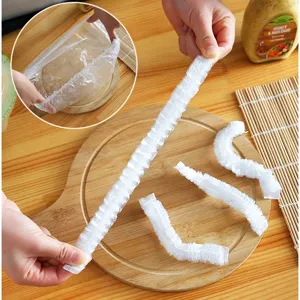 Housses de protection en plastique jetables couvercles de bol élastiques pour cuisine stockage
