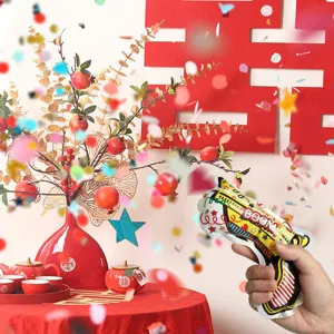 Aufblasbarer Hand-Konfetti-Werfer für Neujahr Hochzeit Geburtstag Party Feier Spielzeug