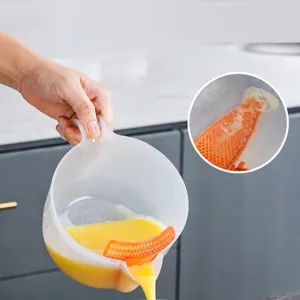 1L Plastik Eiflüssigkeit Messbecher mit Filterplatte und Skala zum Backen in Küche
