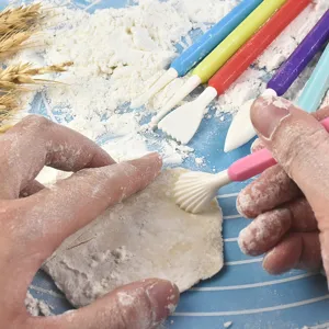 9-Piece colorful fondant sculpting pens cake decorating tools for DIY baking and clay carving