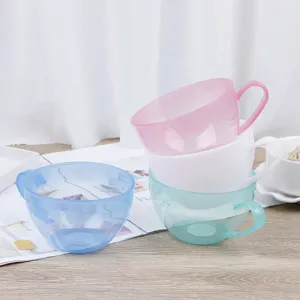 Plastic Cream Mixing Bowl Baking Tool With Handle Color Mixing Basin For Cake Decorating Kitchen Gadget