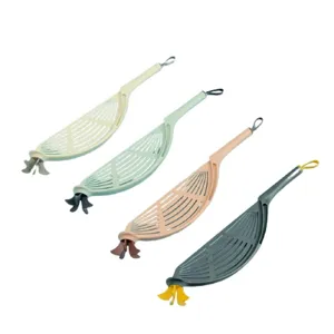 Multi-functional rice washing spoon and strainer kitchen tool for easy food preparation