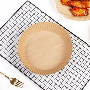 Disposable round air fryer paper liners non-stick parchment baking paper mats large