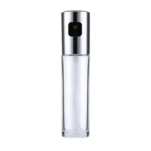 Glass oil spray bottle for kitchen cooking, BBQ oil dispenser mister pump bottle for food.