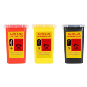 PP Razor Blade Disposal Case Salon Home Sharps Container Safety Waste Box