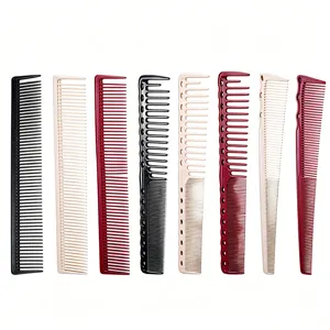 Professional Salon Hair Comb POM Fiber Ultra Thin High Flexibility Double Sided Teeth Styling Comb For Barbershop Home Women Men Haircare Tool