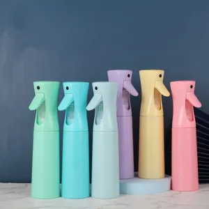 Flacon pulvérisateur continu salon de coiffure brume fine vaporisateur en plastique