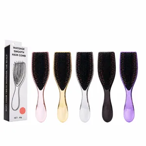 Electroplated ABS Massage Hair Comb Wet And Dry Hairbrush Anti-Static Scalp Massager Detangling Hair Styling Tool For Women