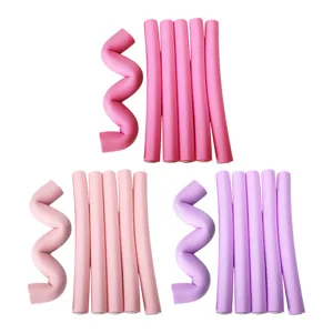 Rulos de Espuma Sin Calor Esponja Suave Bigudíes de Permanente Grandes Rodillos Estilo de Onda Flexibles Para Dormir