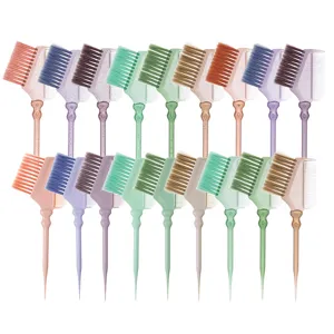 Professionele haarverfborstel met staartkam, kleurrijke salonkleuring en highlights gereedschap.