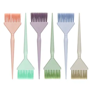 Juego de brochas profesionales para teñir el cabello con diseño de cola para salón.