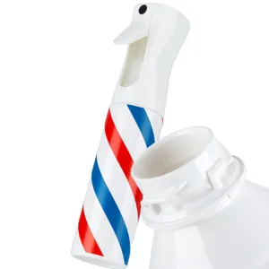 Flacon pulvérisateur de coiffure continu, vaporisateur brume fine 200ml design barbier