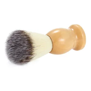 Retro wooden shaving brush for men facial cleansing foam beard brush soft bristles barber tool