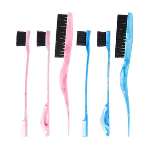 Kantenkontrolle Haarbürste und Toupierkamm Set mit Borsten für perfektes Styling.