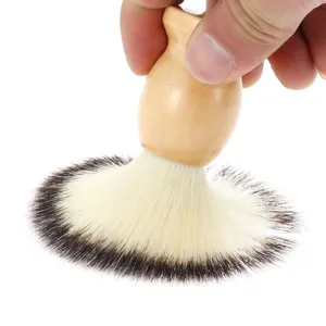 Wooden Shaving Brush for Men Retro Beard Cleaning Brush Soft Bristles Face Lathering Tool