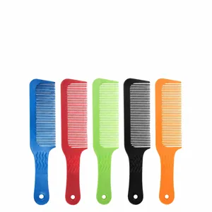 Professional Hair Cutting Comb Anti-Static Wavy Tooth Barber Flat Top Hair Styling Comb ABS Plastic Salon Hairdressing Tool