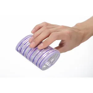 Bigoudis chauffants auto-agrippants en aluminium pour coiffure et le soin des cheveux